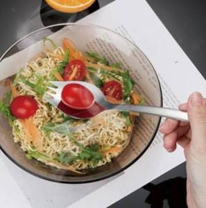 Ensemble de couverts modernes au design élégant, cuillères à fourchette de mariage, en acier inoxydable poli miroir, personnalisable pour restaurants, hôtels et événements - Product Image 2