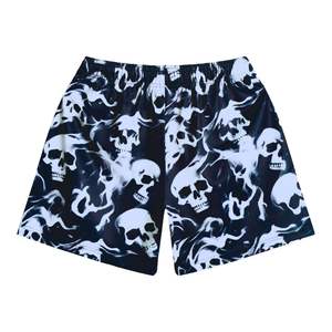 Respirant Unisexe Sublimation Flamme Mesh Shorts Conception Personnalisée Basketball Shorts Motif Cordon High Street Style - Product Image 2