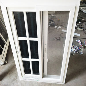 Fenêtres coulissantes en <span class=keywords><strong>PVC</strong></span> isolées avec cadre <span class=keywords><strong>blanc</strong></span> personnalisé, design de grille, <span class=keywords><strong>prix</strong></span> abordable, fenêtre coulissante fixe à <span class=keywords><strong>double</strong></span> <span class=keywords><strong>vitrage</strong></span> en vinyle <span class=keywords><strong>PVC</strong></span> - Product Image 3