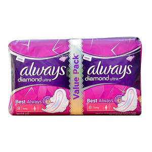 Paquete Económico de 16 Unidades de Toallitas Húmedas Always Diamond Ultra Largas - Product Image 1