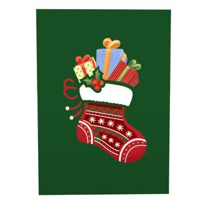 การ์ดอวยพรคริสต์มาสและปีใหม่แบบ 3 มิติ 2-in-1 ลายแมวน่ารัก สำหรับงานปาร์ตี้วันหยุดและงานฉลองวันเกิด ทำจากกระดาษ - Product Image 4