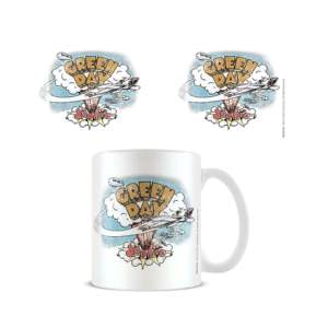 <b>Green</b> Day Dookie Mug 300ml Modern Cartoon Tumbler with Lid Eco-Friendly <b>Microwave</b> Safe Novelty Design with Spoon Accessory - Product Image 1