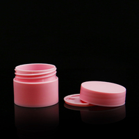 Bouteille de pot de crème mate rose 10g bouteille vide en matériau PP