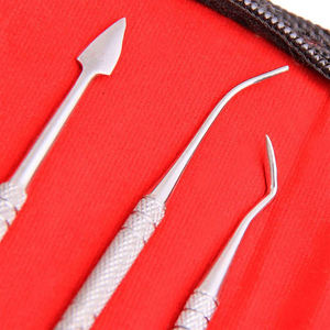 Spatule de ciment Zahle Carver outil dentaire en acier inoxydable spatule dentaire de haute qualité 4 pièces ensemble de sculpture dentaire - Product Image 6