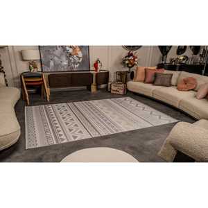 Tapis d'intérieur multicolore moderne Netline Home Depot Zenta ZN005 en acrylique et polyester, ne perd pas ses poils, facile à nettoyer, durable, design New Age - Product Image 1