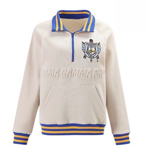 Sigma เสื้อกันหนาวซิปแขนยาวผ้าฟลีซใส่ได้ทั้งชายและหญิงผ้าคอตตอนปักลายระบายอากาศได้ดีเหมาะสำหรับฤดูหนาว100% แกมมา Rho - Product Image 1