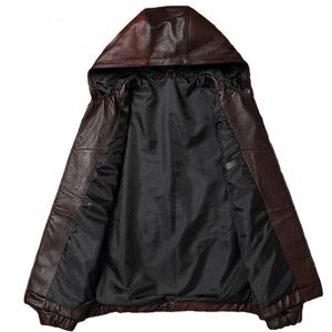 เสื้อแจ็กเก็ตหนังวัวแท้สำหรับผู้ชาย,เสื้อแจ็กเก็ตหนังวัวฟอกฝาดธรรมชาติแบบเข้ารูปสำหรับฤดูใบไม้ร่วง - Product Image 6