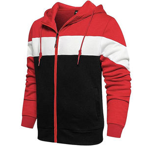 Nuevo Jersey informal con capucha para hombre, sudaderas con capucha lisas de algodón 100% con cremallera pesada para la temporada de invierno - Product Image 2