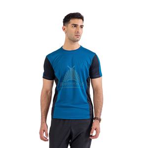 100% camisetas de poliéster al por mayor camiseta de gimnasio Ringer camiseta de gimnasio de secado rápido 140 GSM camiseta para correr camiseta de alta calidad para hombres - Product Image 1