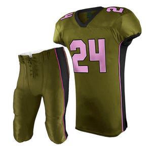 Camiseta de fútbol transpirable cómoda, uniforme de punto con cuello en V, tela de manga corta, uniforme de fútbol americano de diseño sólido - Product Image 4