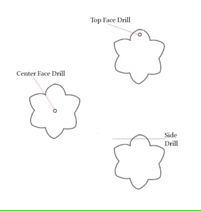 อัญมณีแกะสลักดอกไม้เลมอนควอตซ์ธรรมชาติพลอยรูปทรงดอกไม้แกะสลักหินหลวมสำหรับทำจี้20มม. - Product Image 6