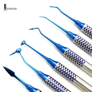 Vente chaude 6 pièces bleu complet soins bucco-dentaires nettoyage des dents ensemble d'instruments Composite manuel vente chaude complet dentaire - Product Image 5