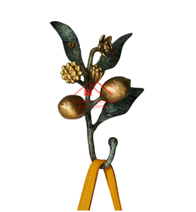 Ganchos decorativos con acabado de pátina dorada y verde, perchas para ropa, sombrero, llaves, bolsas, ropa resistente, precio al por mayor - Product Image 1