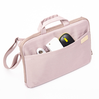 Personnalisé pour femmes rose Nylon pochette pour ordinateur portable porte-documents sac fourre-tout pour voyage et affaires couvertures et sacs