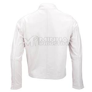 Blouson en cuir pour homme, collection hiver 2025, directement de l'usine, style urbain, logo avant personnalisable, écologique et respirant - Product Image 3