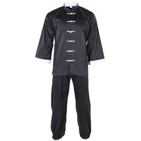 Chemise de Kung Fu Traditionnel Chinois pour Hommes, Manteau à Manches Longues, Tops et Pantalons