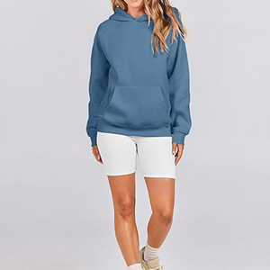 Sweat-shirts en molleton unisexe à épaules tombantes, surdimensionnés, pour l'hiver, très demandés, en coton épais, avec logo personnalisé, impression de haute qualité - Product Image 4