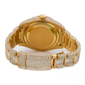 Antique Bezel Setting VVS Clarity Stainless Steel Glass <b>Mechanical</b> Movement Water Resistant <b>Men</b> Fashion Luxury Wrist <b>Watch</b> - Product Image 2