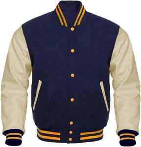 Varsity <b>Jacket</b> for <b>Men</b> With Channel Patch Full Customized Wool Body Leather Sleeves <b>Men</b> <b>Baseball</b> <b>Jackets</b> - Product Image 2