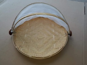 Cesta de tienda de campaña para servir alimentos, cubierta de comida de malla redonda a prueba de polvo de bambú Natural de Vietnam por Vigi Farm - Product Image 6