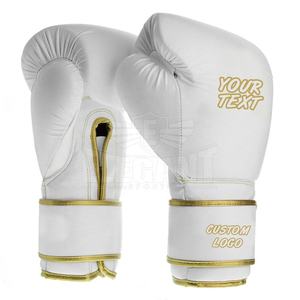 Guantes de boxeo profesionales impresos personalizados cuero de vaca sintético PU para entrenamiento de combate al por mayor logotipo en caja boxeo impreso - Product Image 6