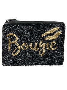 Pochette à monnaie brodée en perles de fraises, sac à perles rose preppy, portefeuille à fermeture éclair en perles de fraises par MD HANDICRAFTS - Product Image 6