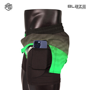 Pantalones Cortos de MMA Premium Personalizados, Ropa Deportiva Ligera de Calidad, Secado Rápido, Cintura Media, Antiarrugas, Patrón de Logotipo de Calle Principal - Product Image 2