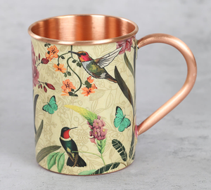 Taza de cobre de mula de Moscú india con asa, respetuosa con el medio ambiente, personalizable, color y tamaño, MOQ bajo, 99%, vasos de cobre puro - Product Image 4