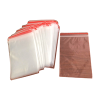 Vente en gros de sac à fermeture éclair à fermeture éclair thermoscellée sur le dessus, accessoires de traitement de vêtement en plastique vietnamien personnalisés emballage RCS CTIC
