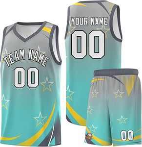 Tenue de basket-ball de conception la plus récente 2025, logo personnalisé imprimé, couleur unie, vêtements de sport pour équipe de basket-ball masculine - Product Image 1