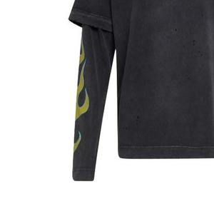 เสื้อยืดแขนยาวสองชั้นพิมพ์ลายสกรีนโลโก้ที่กำหนดเอง - Product Image 5