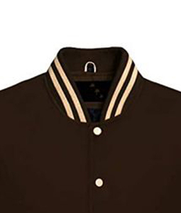 แจ็คเก็ตบอมเบอร์เลตเตอร์หนังทีมโรงเรียนสำหรับผู้ชายปักลายกำมะหยี่ - Product Image 5