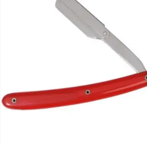 Maquinilla de afeitar fina y recta reutilizable de diseño personalizado con mango de plástico disponible en colores personalizados a un precio - Product Image 6