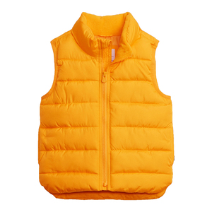 Gilet en duvet de coton matelassé avec logo personnalisé pour l'hiver, vente en gros de gilets gonflés personnalisés pour hommes - Product Image 3
