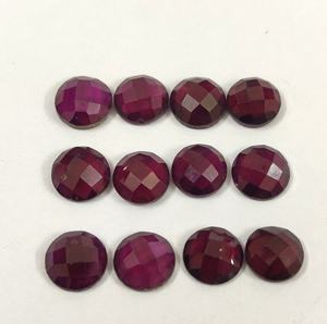 Grenat Rhodolite rose naturel Coupe rose ronde 6mm Grenat rhodolite rose à facettes lâche Coupe rose ronde - Product Image 5
