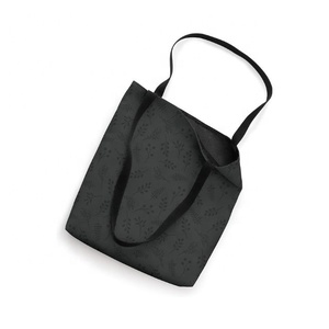 Splendid Rajasthani Leaf Design Pattern Bolso de hombro Space Cotton Bolso de compras de plumas GOTS Certified Women Tote Bags - Product Image 4