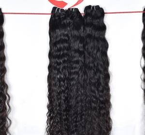 Unprocessed 100% Deep Wave Cuticle Aligned Vietnamese Indian Remy Hair Extensions Natural <b>Black</b> Full Lace Easy Apply Women - Product Image 4