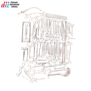 Juego de Instrumentos Quirúrgicos Básicos de 161 Piezas de Acero Inoxidable Reutilizables de Grado Hospitalario para Cirugía General CE OEM Marca Privada - Product Image 2