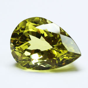 100% พลอยเลมอนควอตซ์เจียระไนลูกแพร์ธรรมชาติอัญมณีบำบัดที่ขัดอย่างดีเยี่ยมเหมาะสำหรับใช้เป็นเครื่องประดับ - Product Image 2