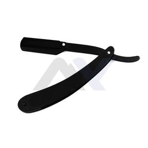 Salon de coiffure professionnel rasoir à bord droit Shavette outil Premium coupe gorge rasage couteau Logo personnalisé OEM/ODM fabricant - Product Image 5