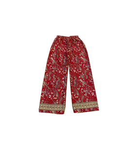 Pijama Vintage de Seda Reciclada para Mujer, Ropa de Dormir Cómoda y Transpirable, Elástica, Cintura Media, Talla Grande, Estilo Bohemio - Product Image 1