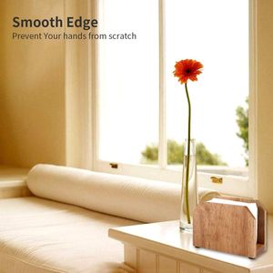 Servilletero de madera de acacia, servilletero de papel para mesas de cocina y encimeras, personalizable con nombre, regalos personalizados - Product Image 4