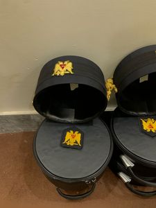 RITO ESCOCÉS CORONA DE 32 GRADO GORRA DE CORONA NEGRA BORDADO - Product Image 4