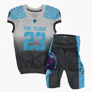 Conjunto de Fútbol Americano Personalizado con Costuras en Tela de Sarga, Uniforme de Fútbol Americano Juvenil Transpirable para Entrenamiento - Product Image 6