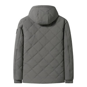 แจ็กเก็ตฤดูหนาวสำหรับผู้ชายเสื้อแจ็กเก็ตขนเป็ดกันน้ำกันลมระบายอากาศเป็นมิตรกับสิ่งแวดล้อมมีฮู้ดแฟชั่นเครื่องแต่งกายกลางแจ้งสไตล์สตรีท - Product Image 4