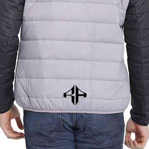 Chaqueta de invierno con logotipo personalizado de alta calidad, chaqueta acolchada con cremallera estampada transpirable de poliéster 100% de ATLANTIC - Product Image 4