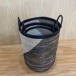 Juego de 3 Cestas de Lavandería Personalizables en Color y Tamaño con Asas y Cestas de Almacenamiento para Decoración del Hogar - Product Image 1