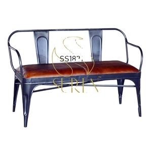 Banc en fer indien unique fabriqué à la main derniers meubles de maison Base en métal pour salon chambre bureau Restaurant Style industriel - Product Image 1