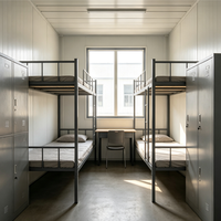 Maison conteneur préfabriquée en kit, assemblage rapide, antirouille, résistante au vent, chambre, salon, appartement, bureau à domicile