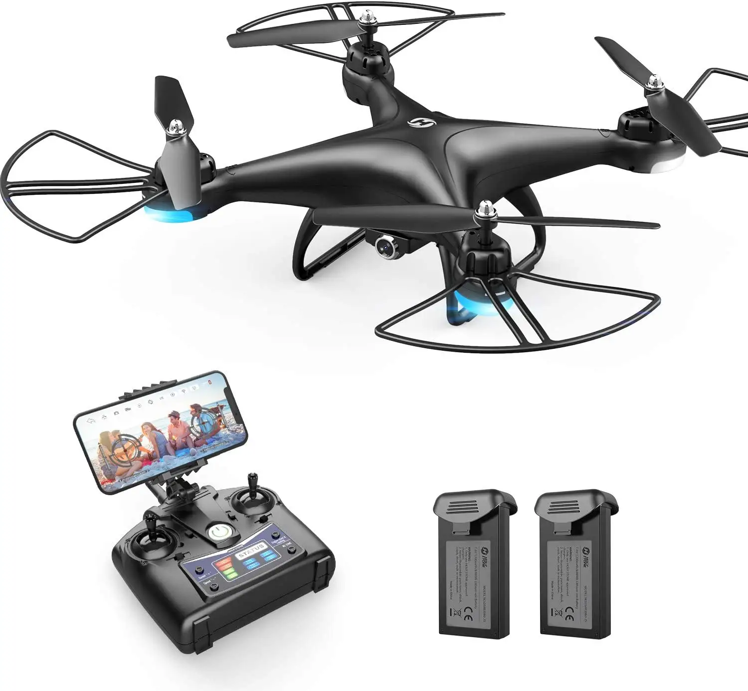 Best Price Original Holy Stones HS110D FPV RC Drone with 1080P HD Camera Live Video 120 Wide-Angle WiFi Quadcopter with Gravity